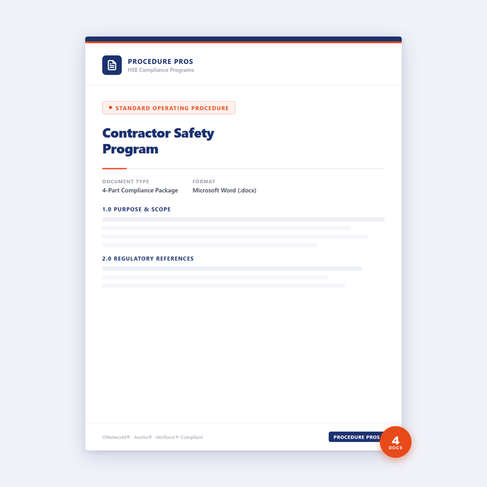 Contractor Safety Program