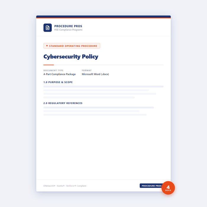Cybersecurity Policy