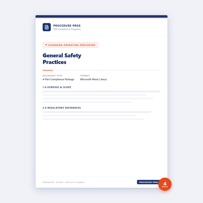 General Safety Practices
