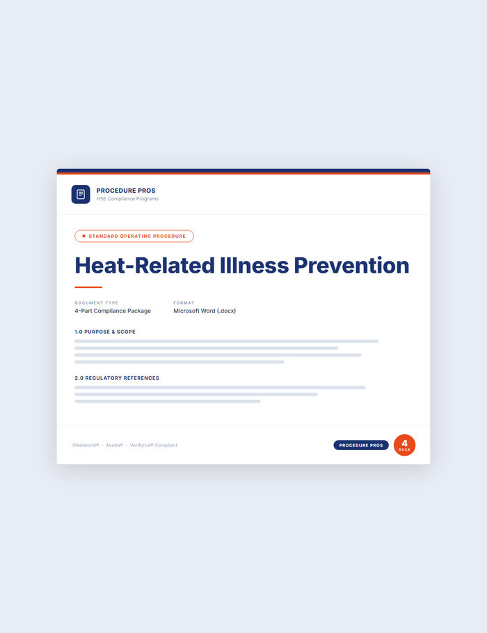 Heat-Related Illness Prevention