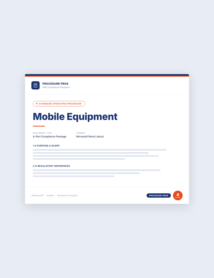 Mobile Equipment