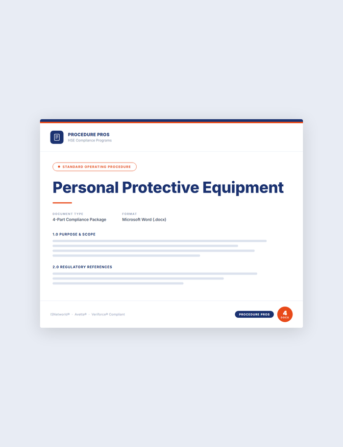 Personal Protective Equipment