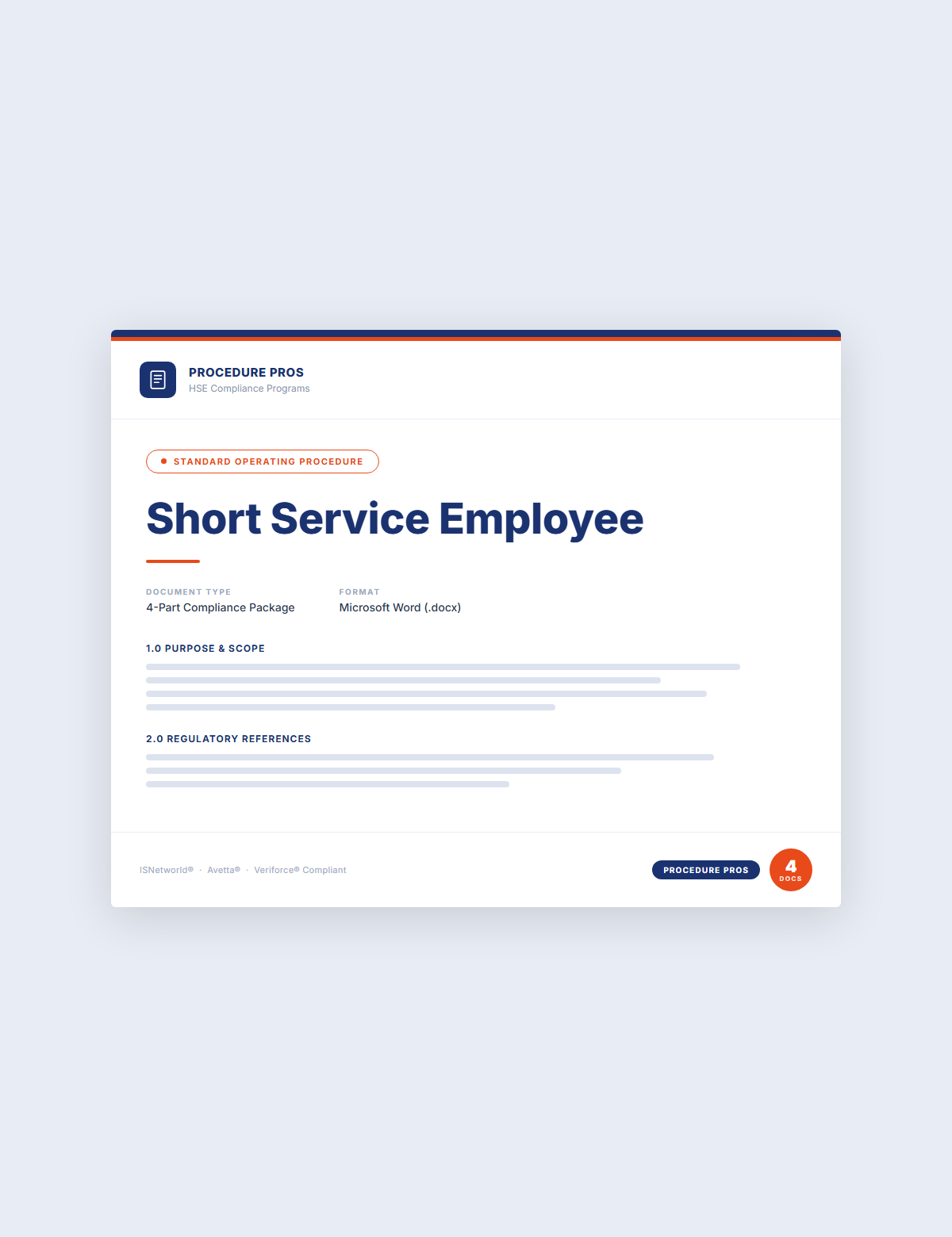 Short Service Employee