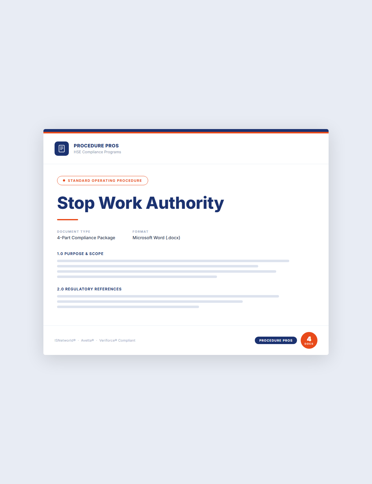 Stop Work Authority