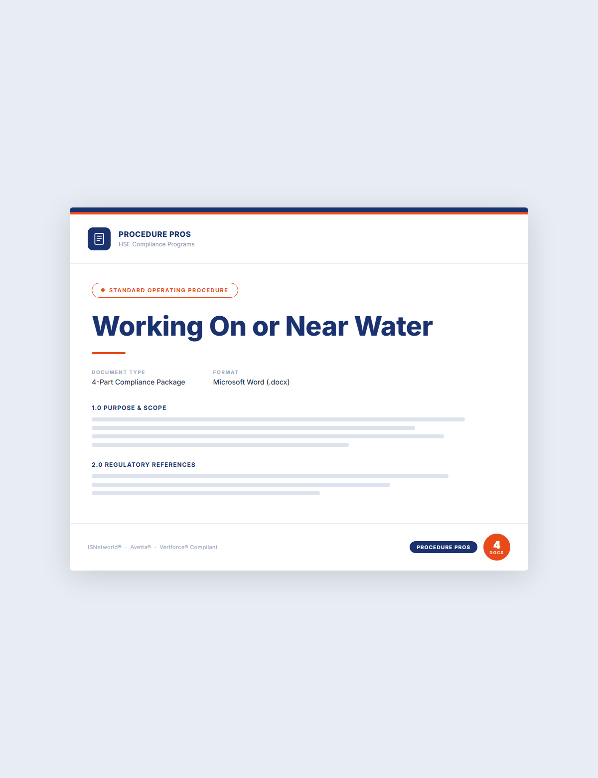 Working On or Near Water